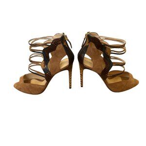 Alexandre Birman Snakeskin Gladiator Sandals: 39